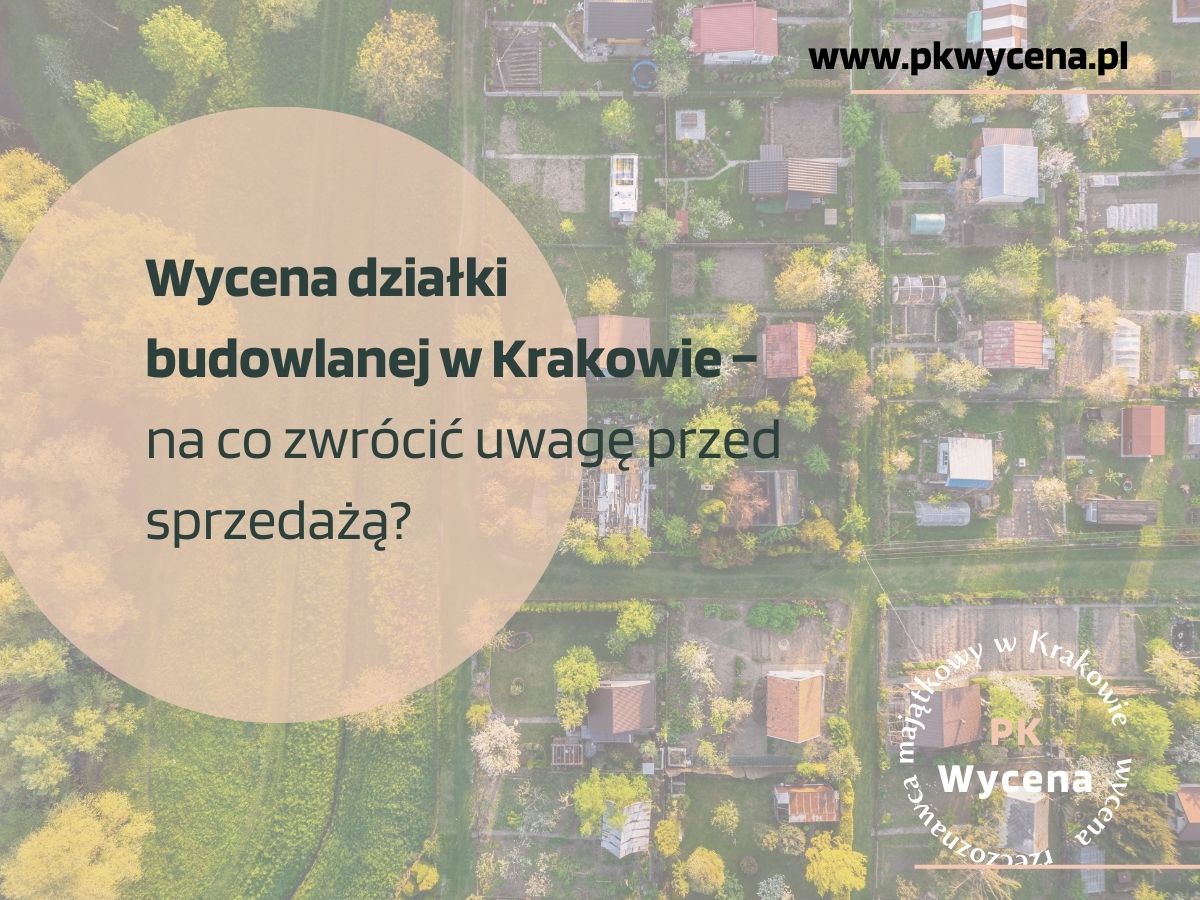 działki budowlane w Krakowie - zdjęcie